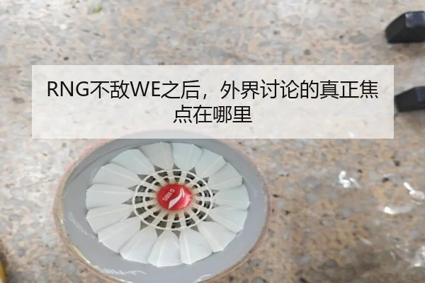 RNG不敌WE之后，外界讨论的真正焦点在哪里